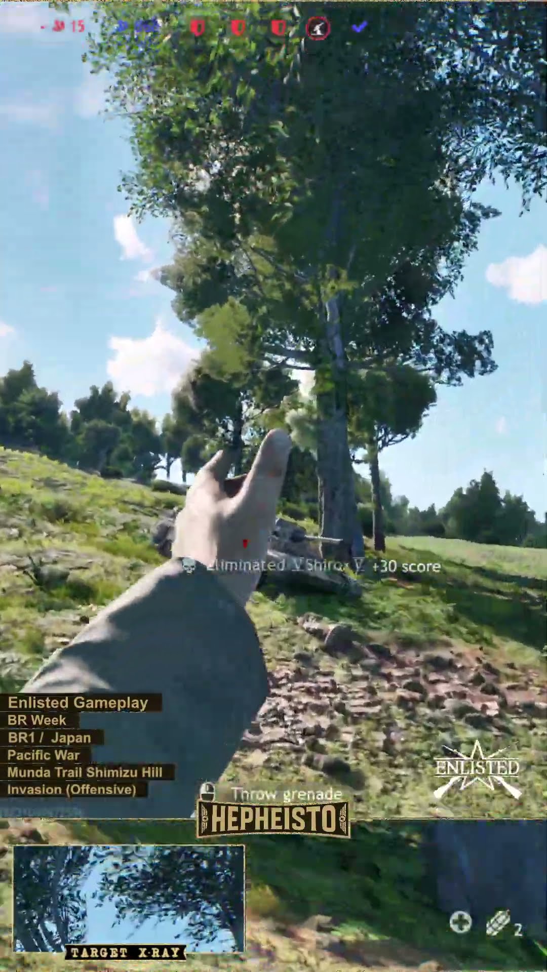 Rifleman eliminates Crusader Tank with Explosion Pack