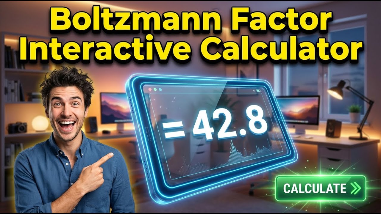 Boltzmann Factor Interactive Calculator