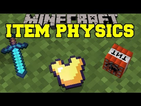 Minecraft: ITEM PHYSICS (EPIC DROP ANIMATIONS, FLOATING BLOCKS, & MORE!) Mod Showcase
