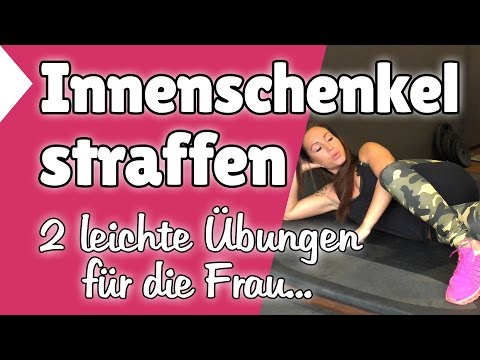 ►► Innenschenkel straffen ✔ Isabel zeigt 2 leichte Innenschenkel straffen Übungen für die Frau ♥