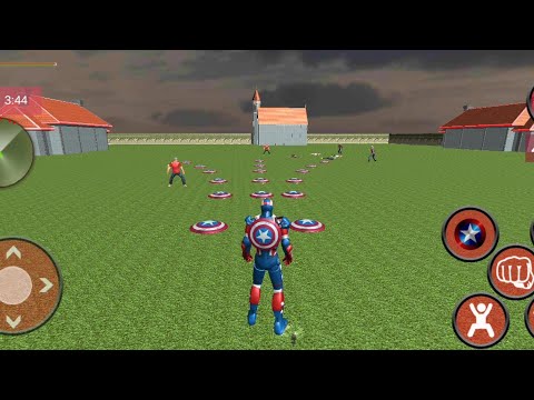 Flying Iron Captain Hero City Battle | Superhero Robot City Rescue - Android GamePlay