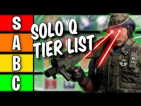 The *BEST* Solo Q Operator Tier List! Rainbow Six Siege 2022!