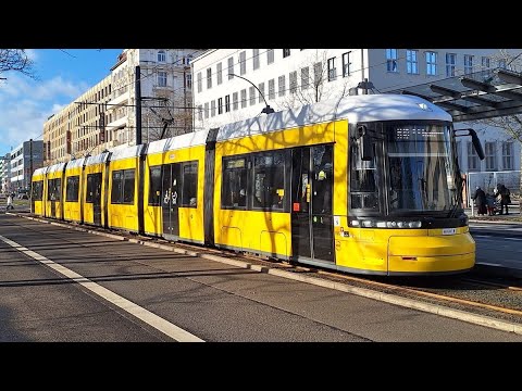 Cabride Tram Berlin 2024: M10 | Warschauer Str - Turm Str | 4K | Late Summer