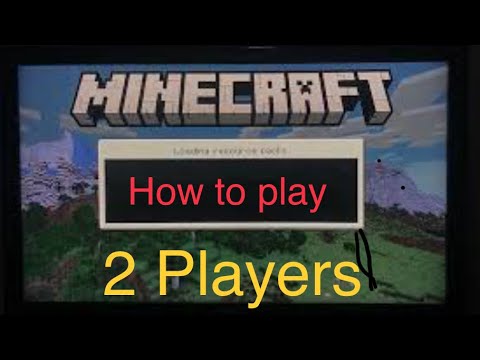 How do I play 2 players on Minecraft Nintendo Switch