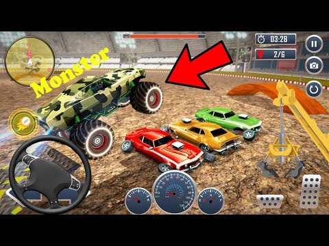 Army Monster Truck Demolition "4x4 Monster Truck Demolution" Android Gameplay Video