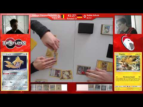 SPE Cannes TCG R13 -Joshua Vanoverschelde vs Robin Schulz (Zapdos/Lucario vs Zapdos/Jirachi)