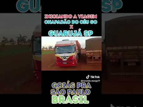 Saindo de Chapadão do Céu, Goiás, Brasil.