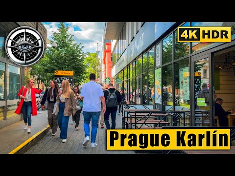 Melting in the Sun | A Cosy Prague Walk Through Karlín | 4K HDR