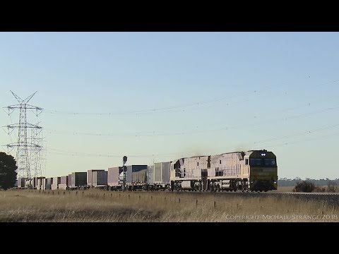 Pacific National Container Train near Gheringhap (22/1/2018) - PoathTV Australian Railways