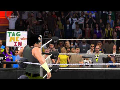 WWE 2K15 PS4 My Career Mode Year 2 WWE Main Event HQ VS Zeus Tucker