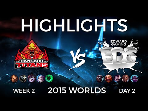 ★ BKT vs EDG | Highlights | Week 2 Day 2 - Group C | LoL World Championship 2015