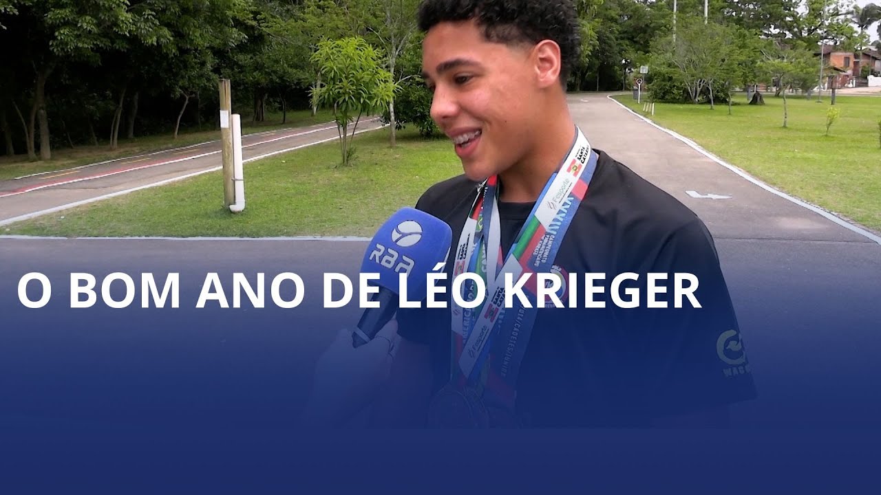 Carateca Léo Krieger teve bom ano mesmo competindo com lesão