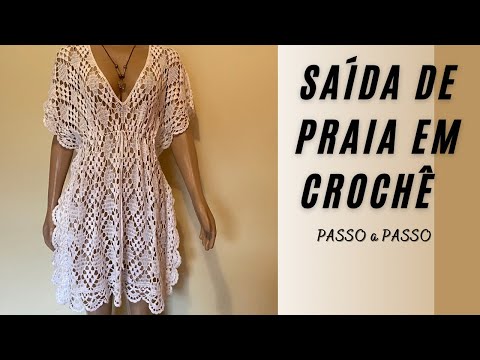 SAÍDA DE PRAIA EM CROCHÊ TAM M/G (VÍDEO COMPLETO) por @CrisTelesCroche