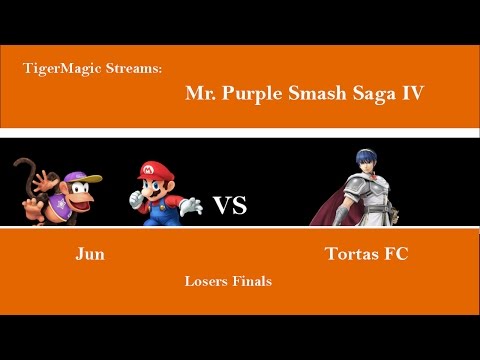 Mr. Purple Smash Saga IV- Jun (Diddy Kong, Mario) vs Tortas FC (Marth)- Losers Finals Smash 4
