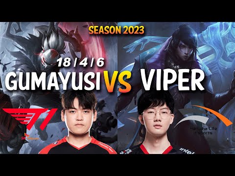 T1 Gumayusi vs HLE Viper - Gumayusi DRAVEN vs APHELIOS ADC - KR Ranked