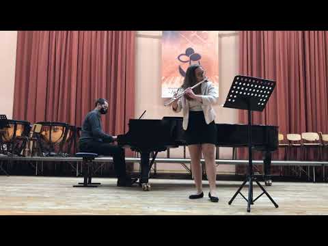 "Burlesque" by Alexander Raychev /Bulgarian composer/. Flute performing Elitsa Kremen,14 y, Bulgaria