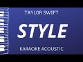 Style - Taylor Swift (Acoustic Karaoke)