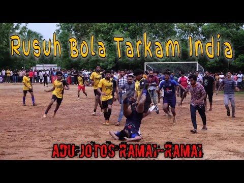 laga final sepak bola tarkam prindapan berakhir rusuh