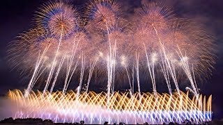 [HDR] 2025 赤川花火大会 エンディング 「綺笑天結 ～永遠に輝く、地域の誇りへ～」 伊那火工堀内煙火店 Akagawa Fireworks