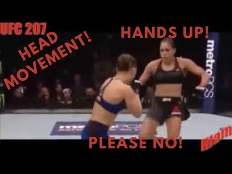 UFC 207 Rousey vs Nunez with coach's audio