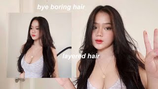 NEW HAIR (bye boring hair) team black hair hehehe :D