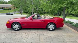 1993 Mercedes-Benz 300 SL Roll Bar Operation