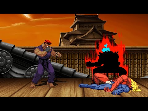 EVIL RYU vs SHIN ONI AKUMA - The most epic fight❗