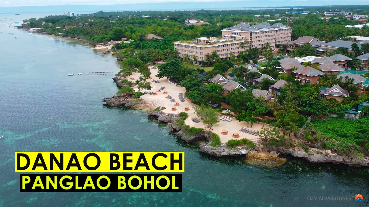 Discover the aerial highlights of Danao Beach.