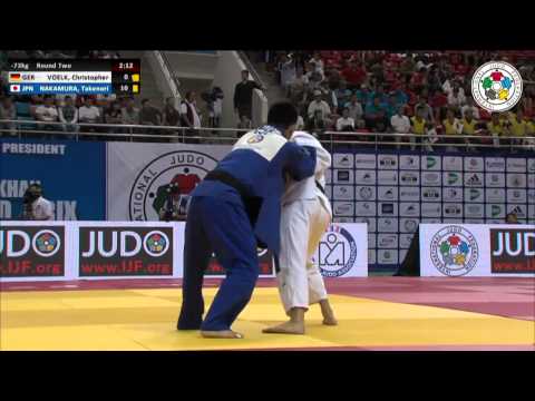 Christopher VOELK (GER) Vs Takenori NAKAMURA (JPN) - Judo Grand Prix Ulaanbaatar 2014 [-73kg]