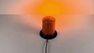 LED maják, 12-24V, 128x1,5W oranžový, pevná montáž, ECE R65