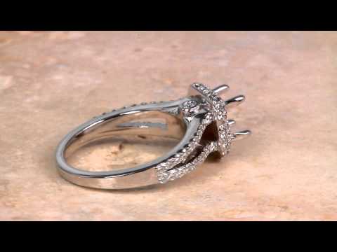 Ladies's White Gold Diamond Ring