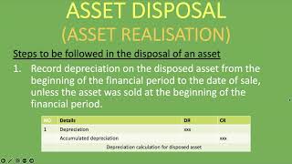 Asset Disposal (Asset realisation) Journal Entries | Steps with Examples