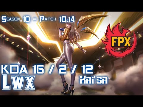 FPX LWX KAI'SA vs EZREAL ADC - Patch 10.14 KR Ranked
