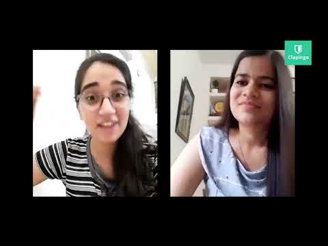 speaking practice #spokenenglish #Clapingo English conversation with beautiful tutor #Raunak||