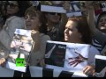 Протесты против Саакашвили в Нью-Йорке (ВИДЕО) 