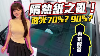 Re: [新聞] 汽車隔熱紙透光率「前擋70%、前側窗40%」