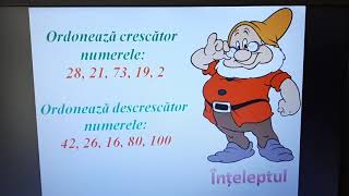 Compararea și ordonarea numerelor de la o la 100