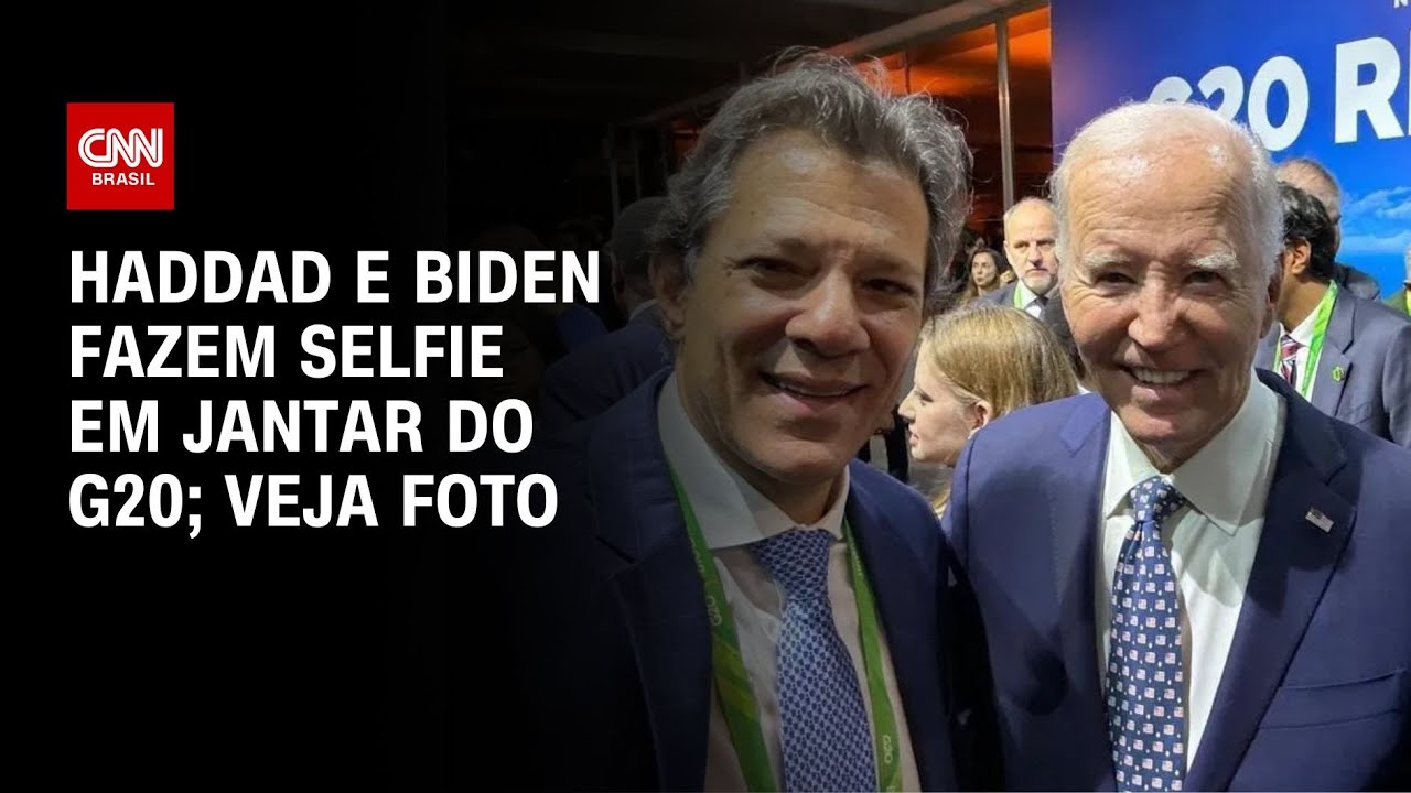 Haddad e Biden fazem selfie em jantar do G20; veja foto | CNN NOVO DIA
