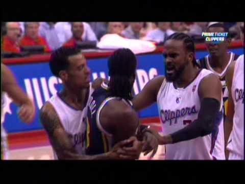 Matt Barnes gets crazy with DeMarre Carroll.. fight kinda..