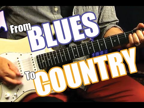 BLUES AND COUNTRY LEARNING TO PLAY GUITAR IN THE STYLE OF LUTHER PERKINS