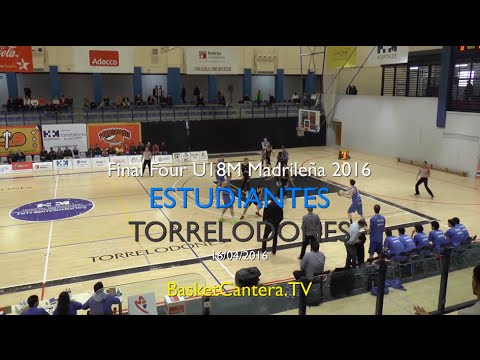 U18M - ESTUDIANTES vs. TORRELODONES.- Final Four madrileña 2016 (BasketCantera.TV)