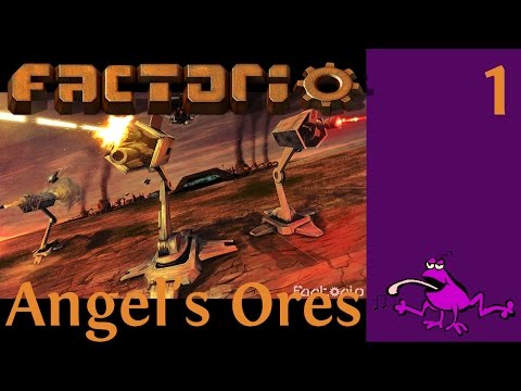 Let's Play Factorio Angel's Ores Ep #1, figuring it out