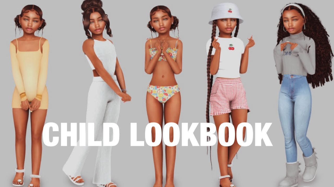 Sims 4| Child Lookbook + CC Folder