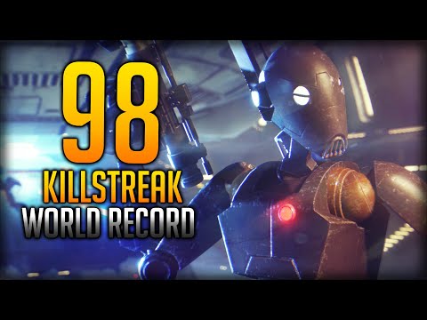 [World Record] Star Wars Battlefront 2 Commando Droid 98 Killstreak Gameplay
