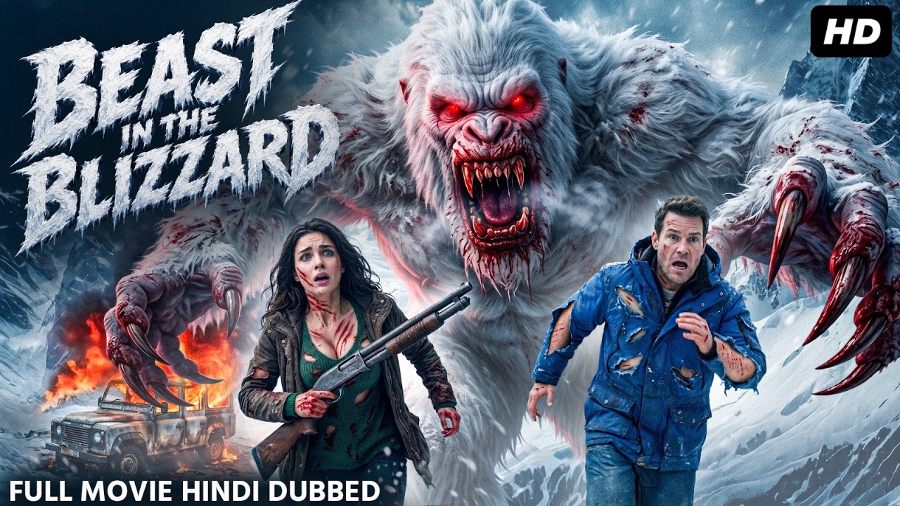 BEAST IN THE BLIZZARD - Hollywood Horror Movie Hindi Dubbed | Carly Pope | Hindi Horror Action Movie