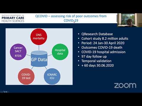 Predicting your COVID-19 risk - Prof Julia Hippisley-Cox