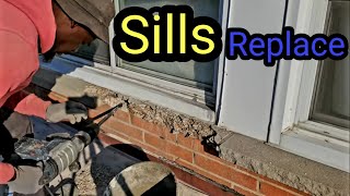 How To Replace a Damage Concrete Window Sill DIY
