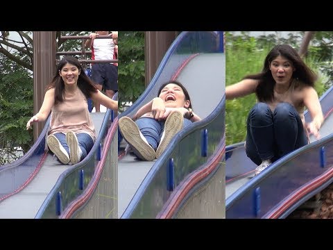 Admiralty Park: What's the fastest way down the slides?