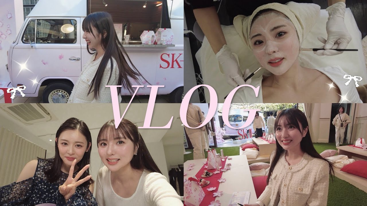 【美容day】美容クリエイターの日常VLOG🌸ララピール・SKⅡイベント・美容院・マツパ・ランチした日🐈🌟