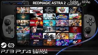 REDMAGIC ASTRA 2 185Hz: JOGOS de PS5, PS4, STEAM e SWITCH NO TABLET GAMER MAIS PODEROSO!